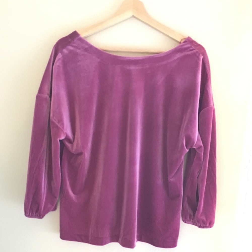 Mossimo ribbed velvet top